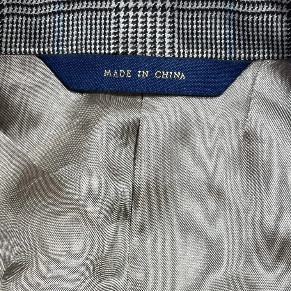 Brooks Brothers 1818 Madison Wool Sport Coat 39L Tan Glen Check Blazer Jacket